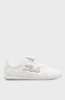 Женские белые кожаные кроссовки VENUS Volley Белый 37 Karl Lagerfeld KL65926