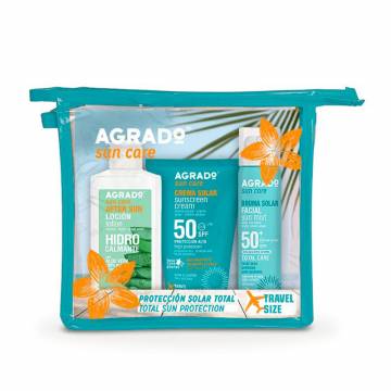 Набор Agrado Защита от солнца (лосьон после загара, 100 мл + крем SPF 50, 100 мл + сухой мист SPF50, 75 мл + косметичка) Набор Agrado Защита от солнца (лосьон после загара, 100 мл + крем SPF 50, 100 мл + сухой мист SPF50, 75 мл + косметичка)