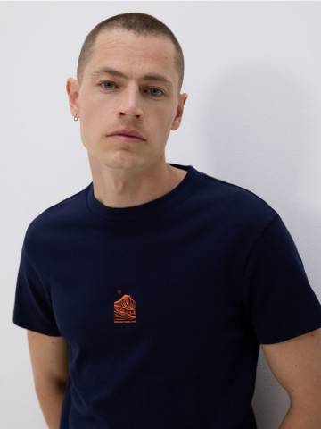 Reserved - MEN`S T-SHIRT - темно-синій - XS411-59X Reserved - MEN`S T-SHIRT - темно-синій - XS411-59X