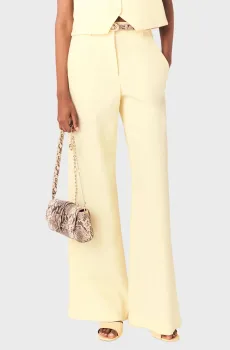 Женские желтые брюки Желтый 40 MAJE MFPPA00800_Pale Yellow
