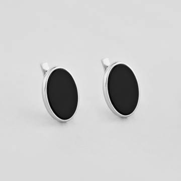 Серебряные серьги Minimal 1613-dark Серебряные серьги Minimal 1613-dark
