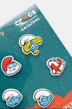Детские значки для обуви Crocs Smurfs 5 шт