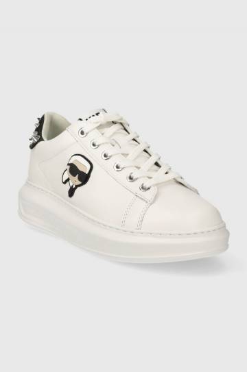 Кожаные кроссовки Karl Lagerfeld KAPRI цвет белый KL62529N Кожаные кроссовки Karl Lagerfeld KAPRI цвет белый KL62529N