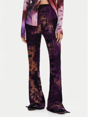 Desigual Штани з тканини Lua 24WWPK05 Фіолетовий Slim Fit Desigual Штани з тканини Lua 24WWPK05 Фіолетовий Slim Fit