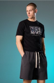 Бавовняні шорти - середньо-сірий