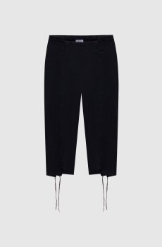 Черные капри с логотипом