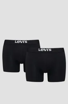 Мужские черные боксеры (2 шт) Черный XL Levi’s® 701222842;005