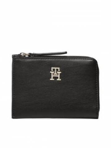 Tommy Hilfiger Великий жіночий гаманець Th Feminne Med Slim Wallet AW0AW14889 Чорний Tommy Hilfiger Великий жіночий гаманець Th Feminne Med Slim Wallet AW0AW14889 Чорний