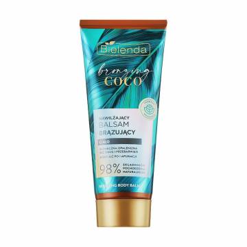 Увлажняющий бронзирующий бальзам для тела Bielenda Bronzing Coco Body Balm, 200 мл Увлажняющий бронзирующий бальзам для тела Bielenda Bronzing Coco Body Balm, 200 мл
