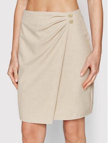 Samsøe Samsøe Спідниця трапеція Lina F22200075 Бежевий Regular Fit Samsøe Samsøe Спідниця трапеція Lina F22200075 Бежевий Regular Fit