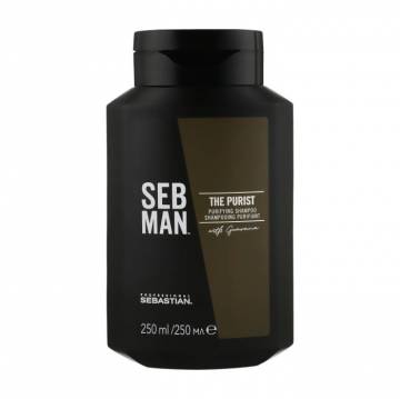 Мужской шампунь для волос Sebastian Professional Seb Man Purist Purifying Shampoo, 250 мл Мужской шампунь для волос Sebastian Professional Seb Man Purist Purifying Shampoo, 250 мл