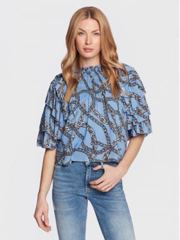 Silvian Heach Блузка GPP23181BL Голубий Regular Fit Silvian Heach Блузка GPP23181BL Голубий Regular Fit