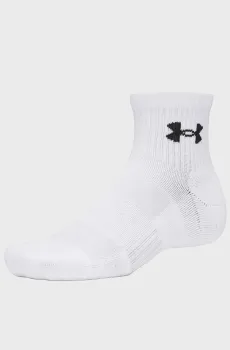 Белые носки (3 пары) UA Performance Cotton 3p Qtr Белый 42-47.5 Under Armour 6009686-100
