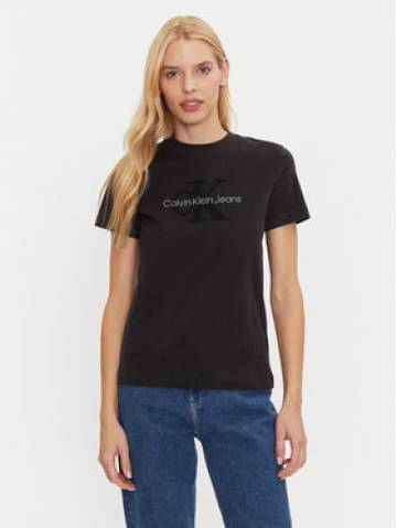 Calvin Klein Jeans Футболка Chenille J20J224244 Чорний Regular Fit Calvin Klein Jeans Футболка Chenille J20J224244 Чорний Regular Fit