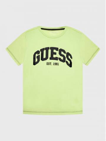 Guess Футболка N3RI07 K8HM3 Зелений Regular Fit Guess Футболка N3RI07 K8HM3 Зелений Regular Fit