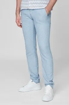 Мужские голубые чиносы Голубой 31-34 Pierre Cardin C3 33750.5007