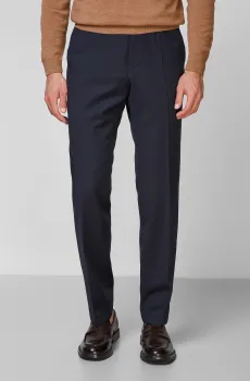 Мужские синие шерстяные брюки Синий 26 BOSS 50318825;401