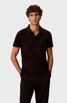 Мужское черное поло SLIM STRETCH Черный S Calvin Klein LV04LF200G