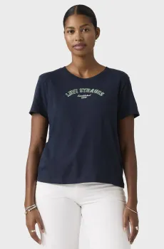 Женская темно-синяя футболка Синий S Levi’s® 005GV;0039