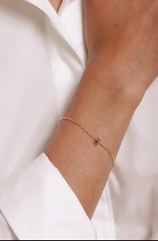 Серебряный браслет с позолотой Design Letters