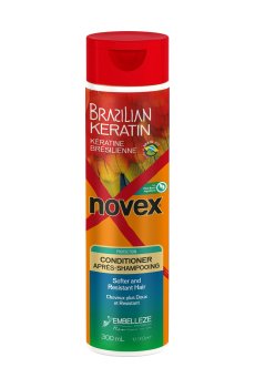Кондиционер Novex Brazilian Keratin для сухих и поврежденных волос, 300 мл