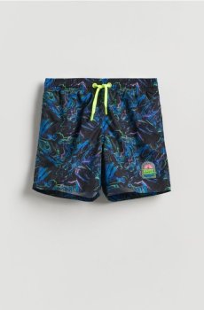Reserved - Шорти для плавання з принтом - чорний - 600IT-99X
