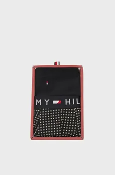 Мужской темно-синий комплект белья (боксеры, носки) TRUNK PRINT & SOCK SET Синий L Tommy Hilfiger UM0UM02900