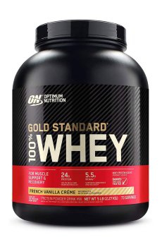 Протеин Optimum Nutrition 100% Whey Gold Standard Французский ванильный крем, в порошке, 2.27 кг