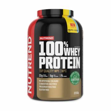 Протеин Nutrend 100% Whey Protein Ананас + кокос, в порошке, 2.25 кг