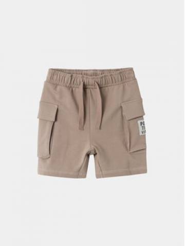 NAME IT Шорти з тканини Dylan 13228567 Бежевий Regular Fit NAME IT Шорти з тканини Dylan 13228567 Бежевий Regular Fit