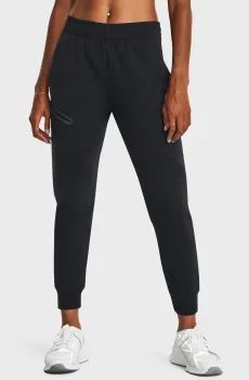 Женские черные спортивные брюки Unstoppable Flc Jogger Черный S Tall Under Armour 1379846-001