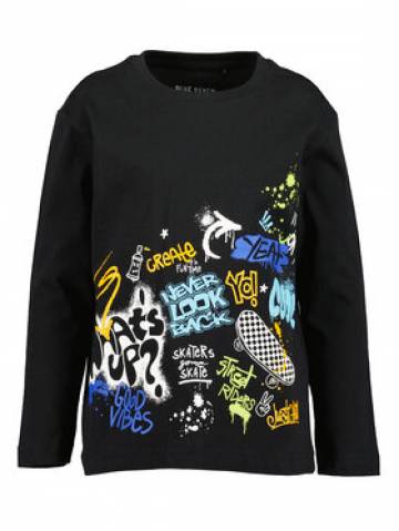 Blue Seven Блузка 850724 X Чорний Regular Fit Blue Seven Блузка 850724 X Чорний Regular Fit