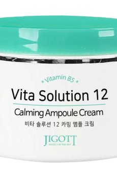 Успокаивающий ампульный крем для лица Jigott Vita Solution 12 Calming Ampoule Cream с витамином В5, 100 мл