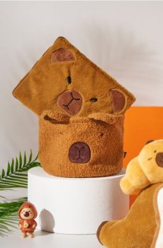 Кошик для зберігання з мотивом капібари - золотисто-коричневий