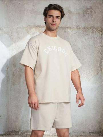 Двочастинна oversize піжама - різнобарвний