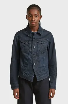 Женская темно-синяя джинсовая куртка Pitched Синий XS G-Star RAW D27939,D860