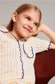 Reserved - Кардиган вільного крою з коміром - нюдовий - 836IE-02X