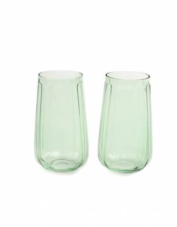 Склянки, 2 шт. - блідо-зелений