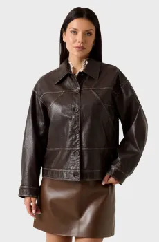 Женская темно-коричневая куртка Коричневый XS Guess W6YL12.W2882;A14Z