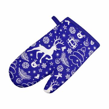 Рукавица кухонная Home Line Синяя, 30*19 см (полупанама) (159401) Рукавица кухонная Home Line Синяя, 30*19 см (полупанама) (159401)