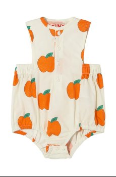 Детское боди из хлопка Tinycottons APPLES WOVEN BODY