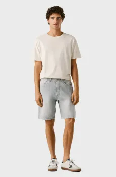 Мужские серые джинсовые шорты LOOSE TOM WORN Голубой 34 Pepe Jeans PM8000046