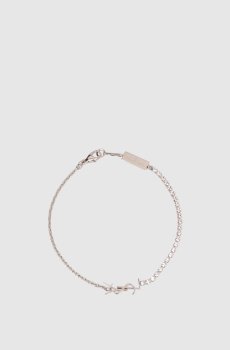 серебристый браслет Cassandre с кристаллами