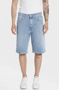 Мужские голубые джинсовые шорты Голубой 31 Replay M1032P.000.737 606