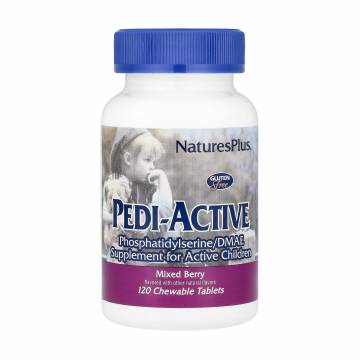 Витамины для активных детей NaturesPlus Pedi-Active со вкусом ягод, 120 жевательных таблеток Витамины для активных детей NaturesPlus Pedi-Active со вкусом ягод, 120 жевательных таблеток