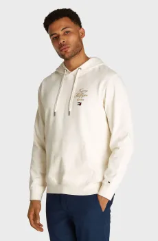 Мужское белое худи SCRIPT HILFIGER STACK HOODY Белый L Tommy Hilfiger MW0MW37475