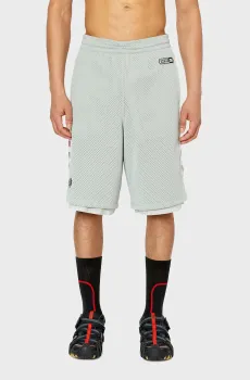 Мужские серые шорты P-FRAX Серый S Diesel A08517 0HGAU