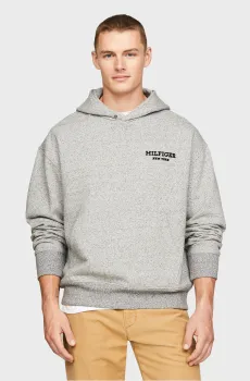 Мужское серое худи MONOTYPE MOULINE Серый XL Tommy Hilfiger MW0MW33636