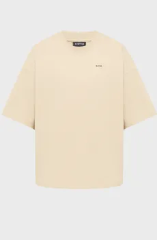 Мужская бежевая футболка Heavy jersey oversized Бежевый XL G-Star RAW D28607,D709