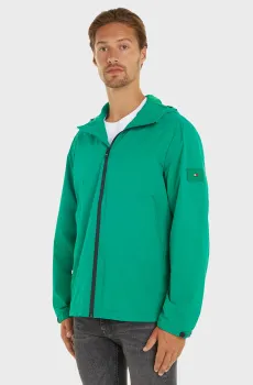 Мужская зеленая ветровка PORTLAND HOODED JACKET Зеленый XL Tommy Hilfiger MW0MW34456
